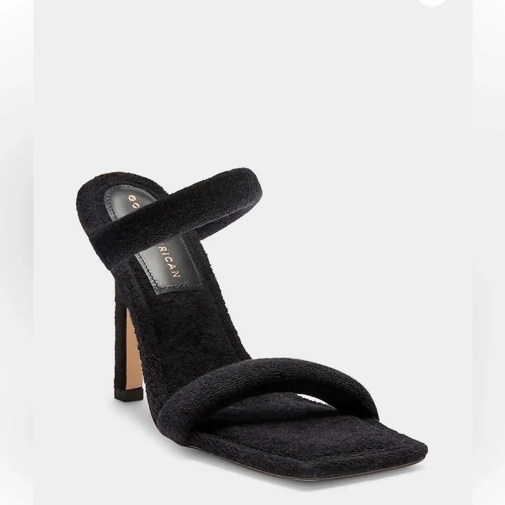 Good American Terry Ankle Wrap Sandal NWOT - Picture 2 of 8